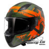 Kaciga LS2 RAPID II THUNDER BIRDS zeleno narandžasta