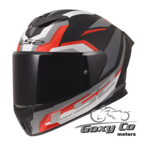 Kaciga LS2 RAPID III HYPER crno crvena